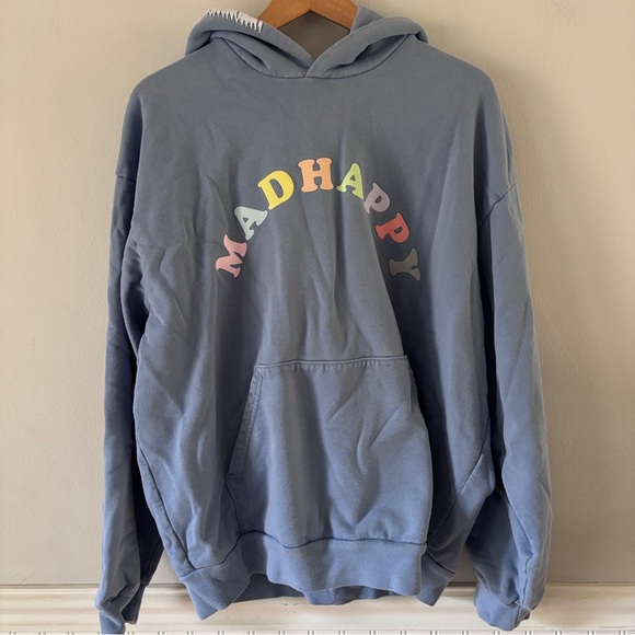 Madhappy Pastels Logo Blue Hoodie Size L - Picture 1 of 7